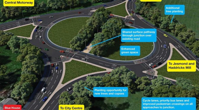 Backwards plans for Newcastle’s Blue House Roundabout
